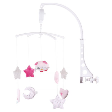 Carusele muzicale pentru patut - Carusel muzical pentru patut Chipolino pink Chicken