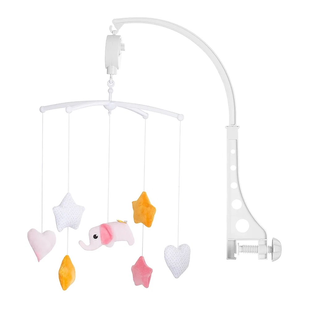 Carusele muzicale pentru patut - Carusel muzical pentru patut Chipolino Pink elephant