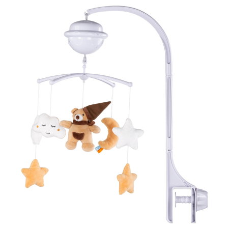 Decoratiuni si mobila - Carusel muzical pentru patut cu proiector Chipolino Bear