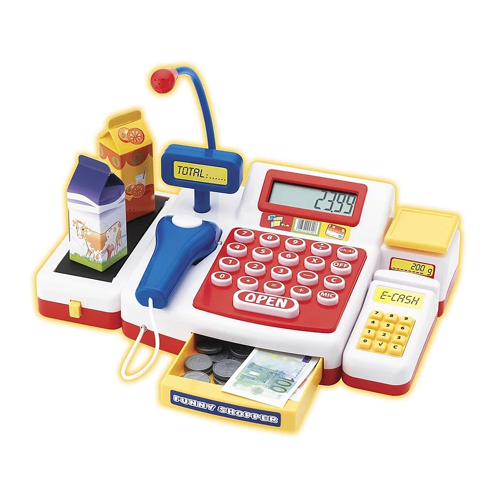 Bucatarii si supermarket - Casa de marcat cu scanner Simba 3 ani