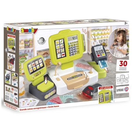 Casa de marcat Smoby Large Cash Register verde 3 ani + [6]