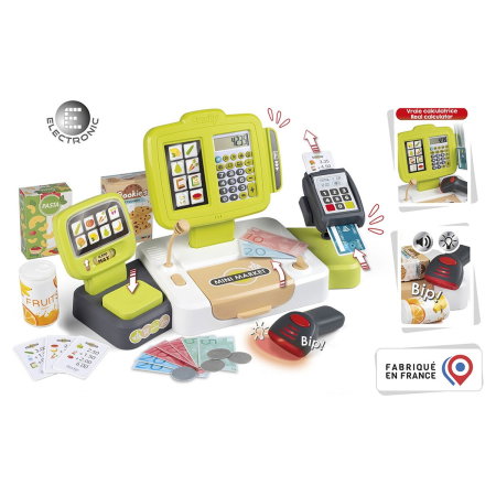 Casa de marcat Smoby Large Cash Register verde 3 ani + [1]