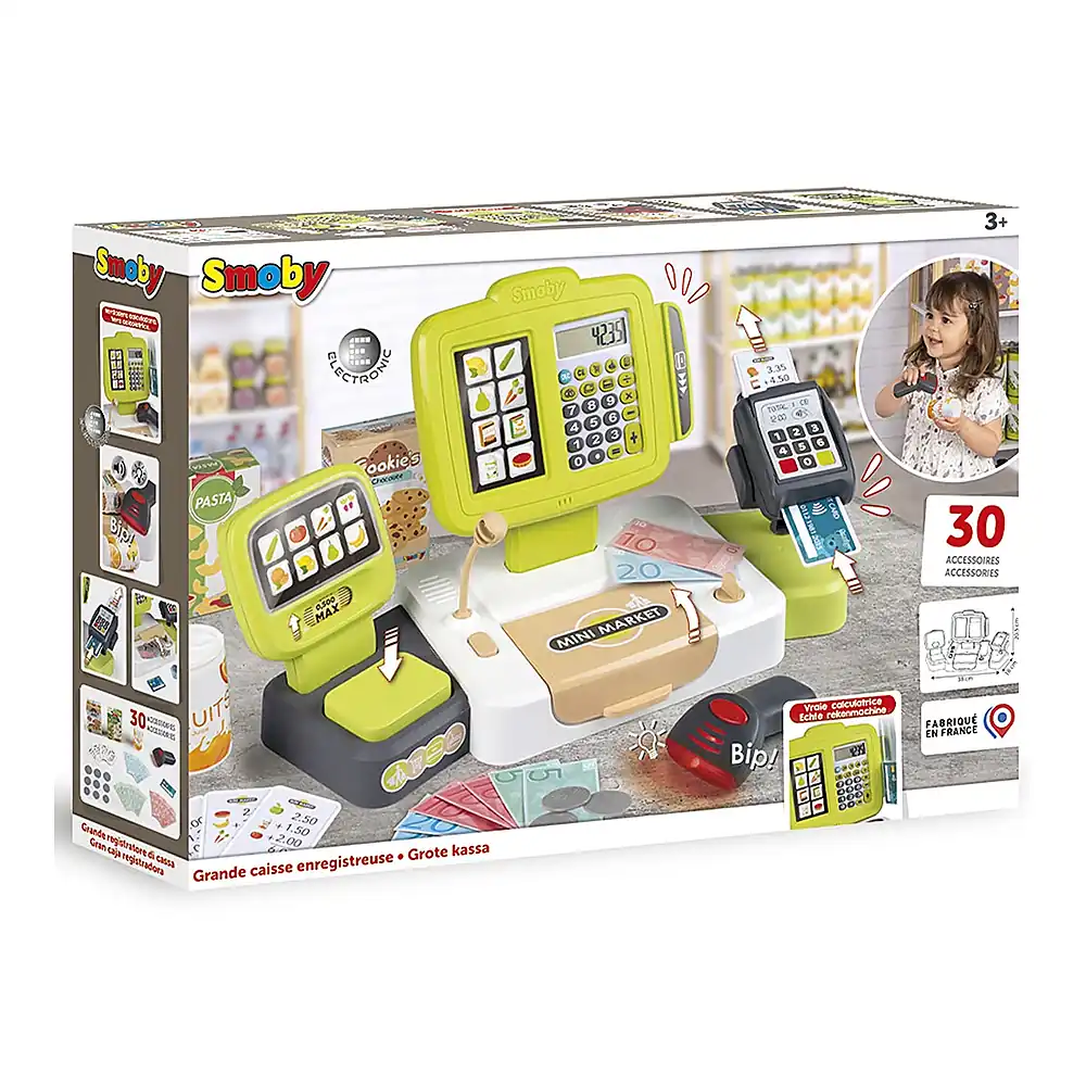 Casa de marcat Smoby Large Cash Register verde 3 ani + [6]