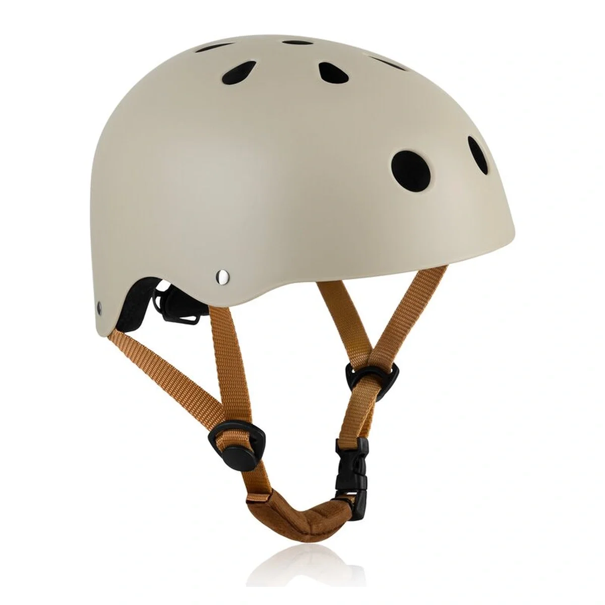In siguranta - Casca , Lionelo, Reglabila 50-56 cm, Din ABS si EPS, Bej