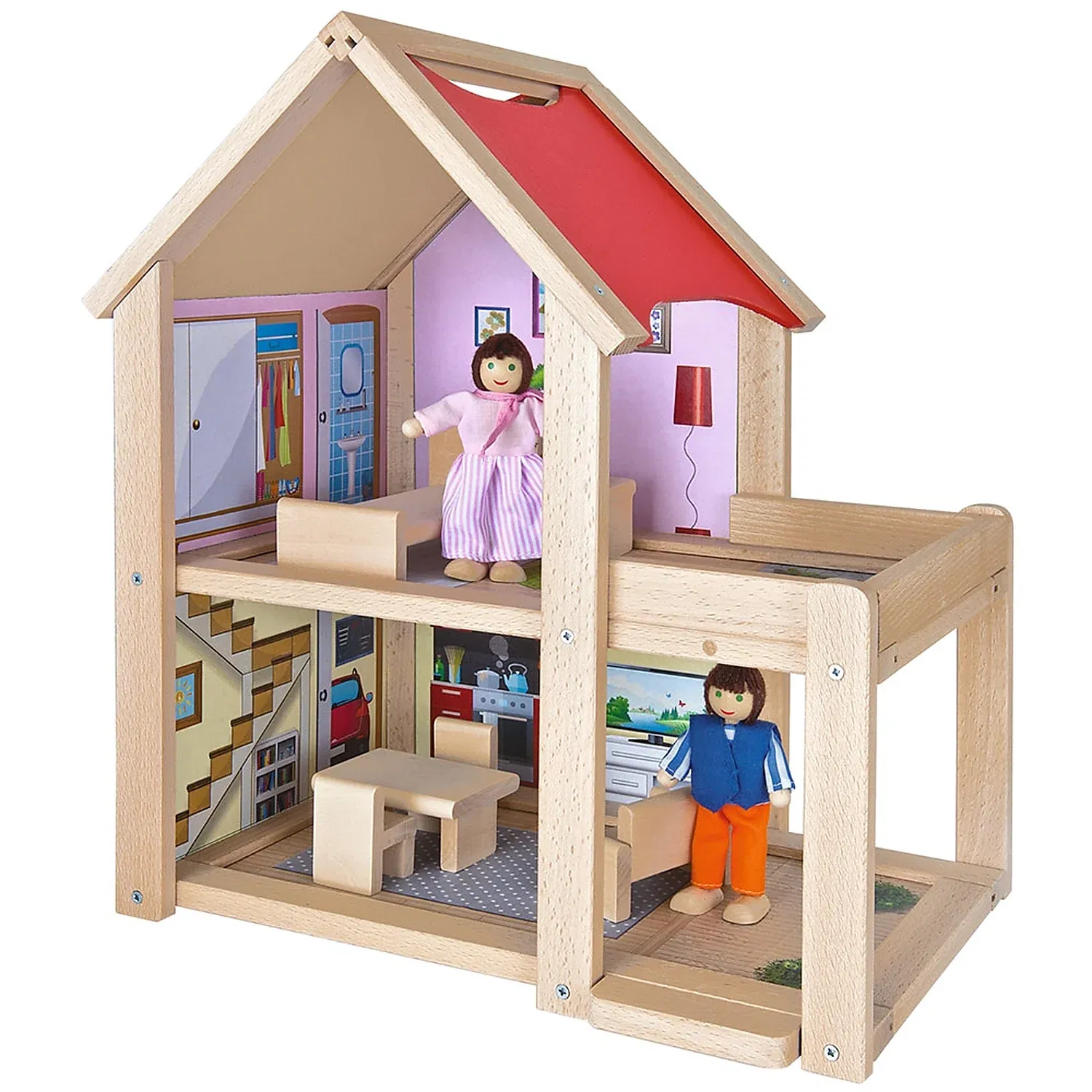 Casute pentru papusi - Casuta din lemn pentru papusi Eichhorn