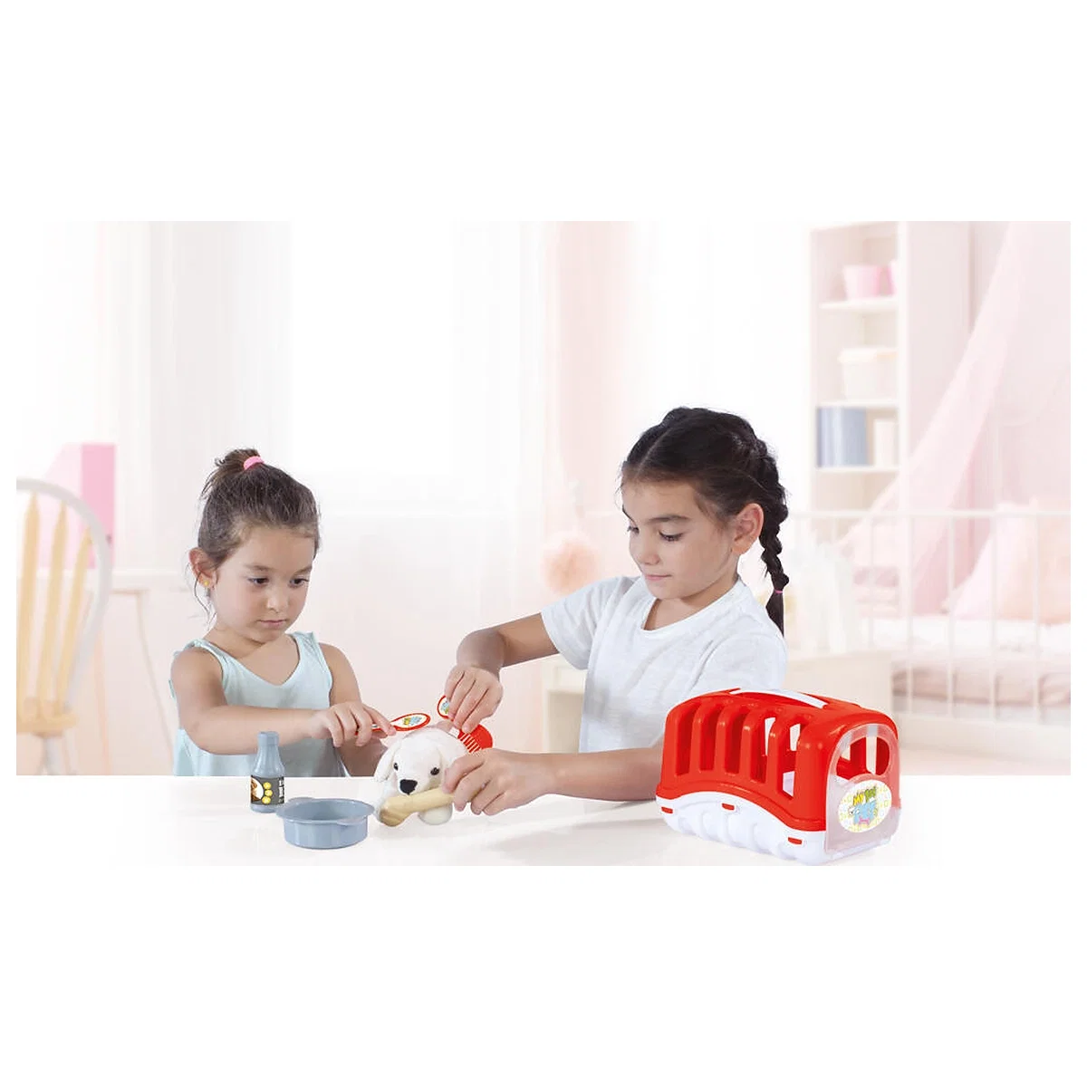 Catelus cu cusca si accesorii - Rosu DOLU 2 ani+ [1]
