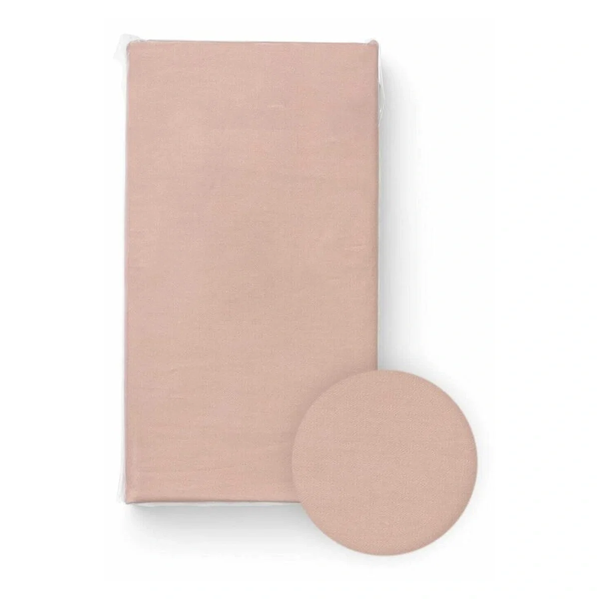 Cearceafuri pentru patut - Cearceaf cu elastic, Bocioland, Pentru patut, Din 100% bumbac jersey, 120x60 cm, Pink 0 luni+