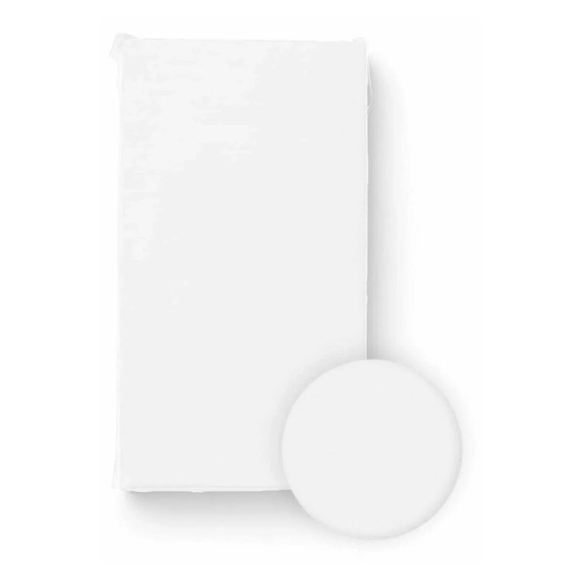 Cearceafuri pentru patut - Cearceaf cu elastic, Bocioland, Pentru patut, Din 100% bumbac jersey, 120x60 cm, White 0 luni+