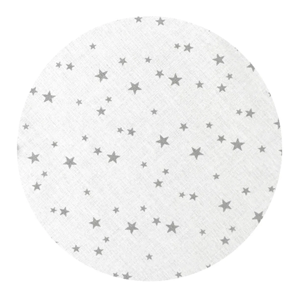 Cearceaf cu elastic, MimiNu, Pentru landou/carucior/cosulet, 80x35 cm, bumbac, Mini Gray Stars [1]