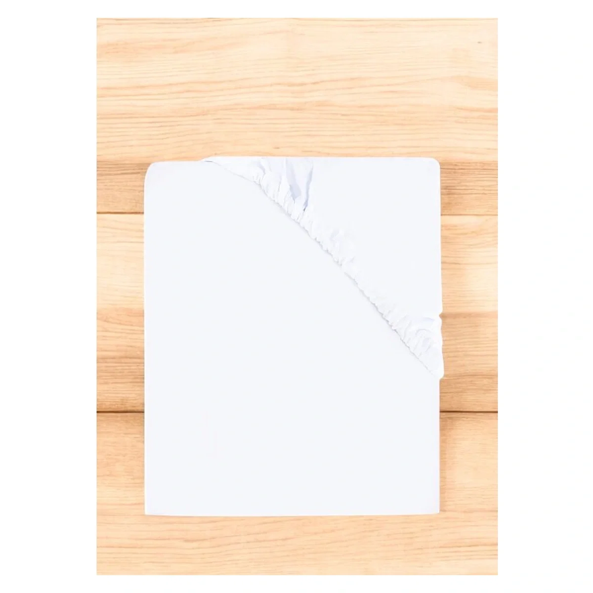 Cearceaf cu elastic, MimiNu, Pentru patut co-sleeper, 89 x 51 cm, bumbac jersey, White [1]