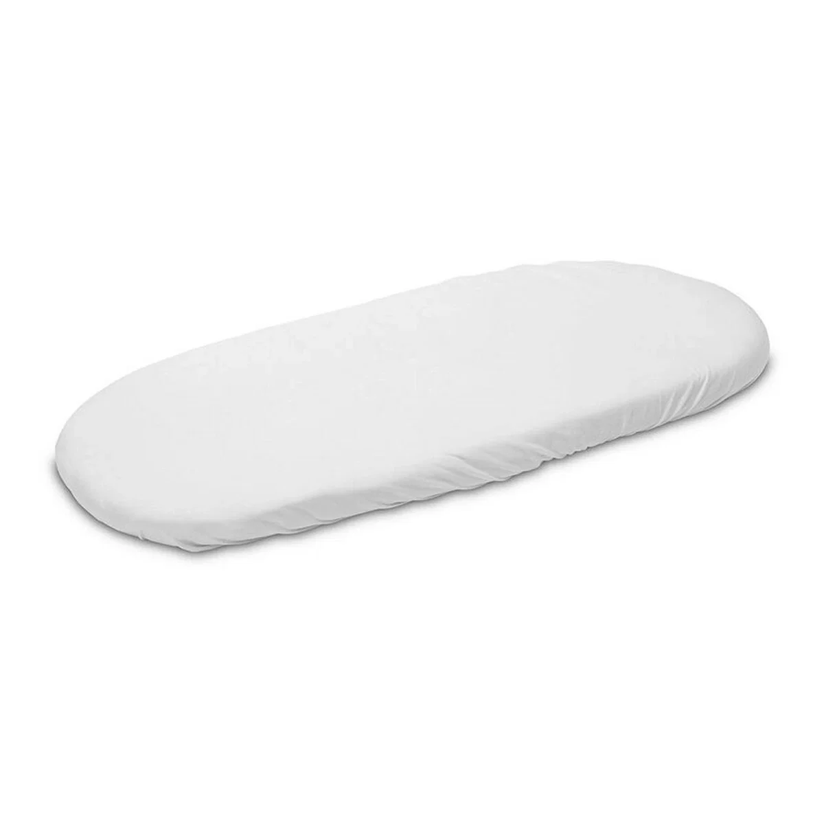 Somnul celor mici - Cearceaf cu elastic, New Baby, Pentru landou, Din Bumbac, 35 x 75 cm, 0 luni+, White