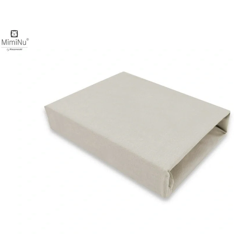 Cearceafuri pentru patut co-sleeper - Cearceaf cu elastic pentru patut leagan sau patut co-sleeper, 90x40 cm, Royal, Beige MimiNu
