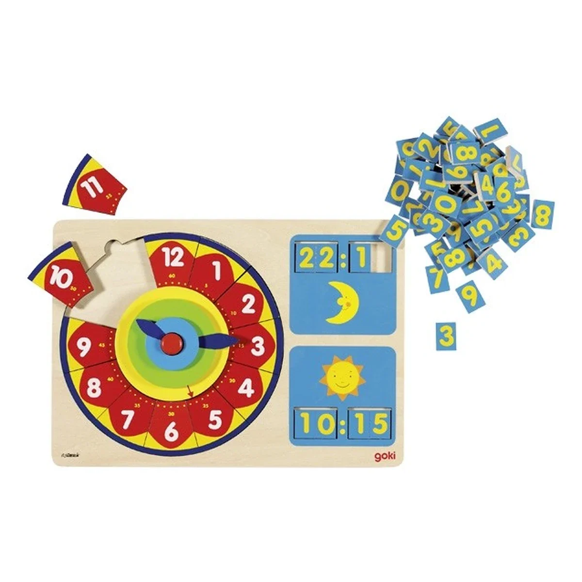 Ceas puzzle Analog-Digital Goki [1]