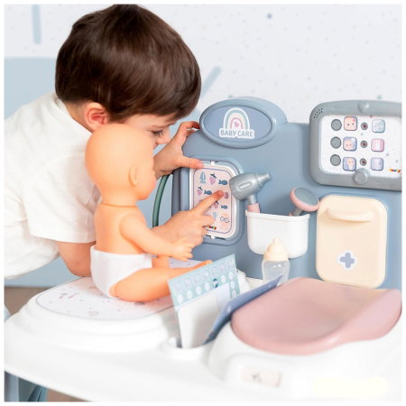 Centru de ingrijire pentru papusi Smoby Baby Care Center albastru cu accesorii 3 ani + [5]