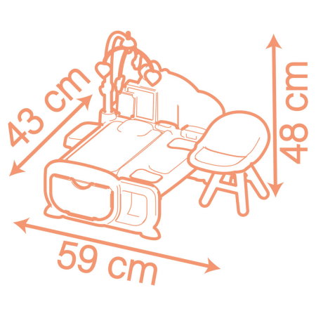 Centru de ingrijire pentru papusi Smoby Baby Nurse Cocoon Nursery 3 in 1 cu 16 accesorii 3 ani + [1]