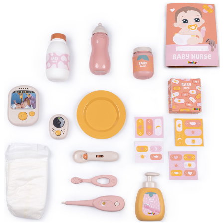 Centru de ingrijire pentru papusi Smoby Baby Nurse Cocoon Nursery 3 in 1 cu 16 accesorii 3 ani + [2]