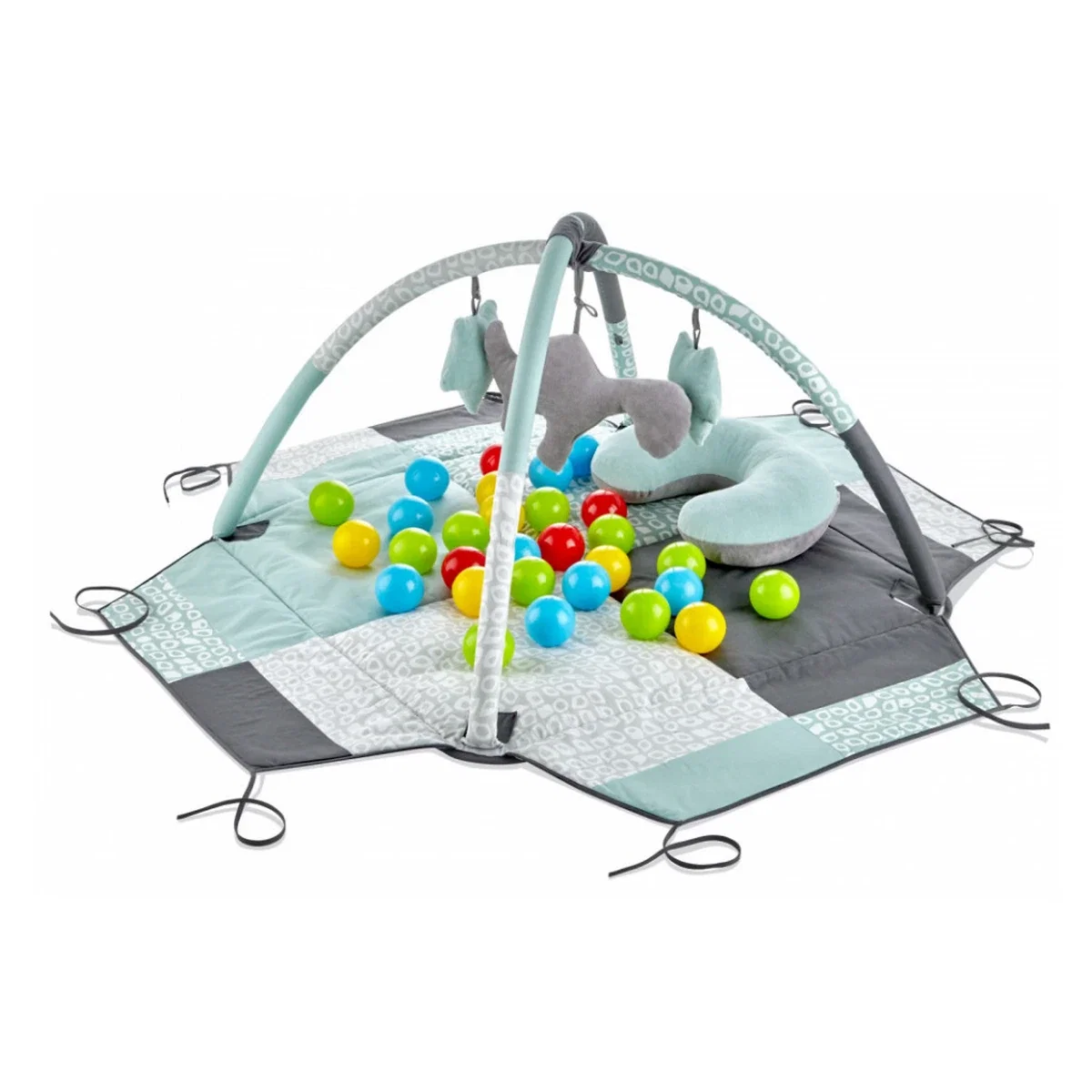Centru de joaca cu bile BabyJem Verde Toy Ball Play Mat [1]