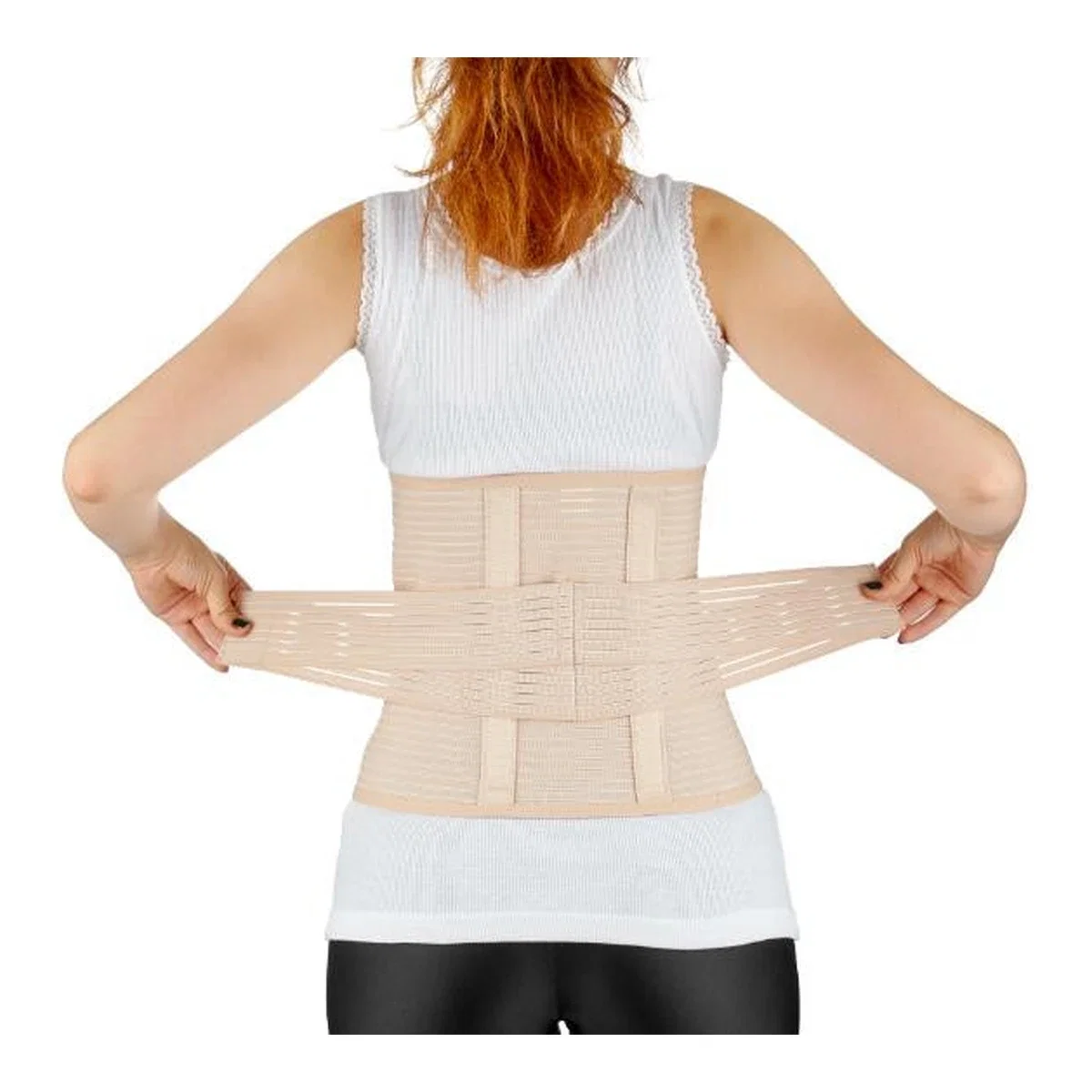Centuri postnatale - Centura abdominala post-natala reglabila Crem BabyJem Postpartum S-M