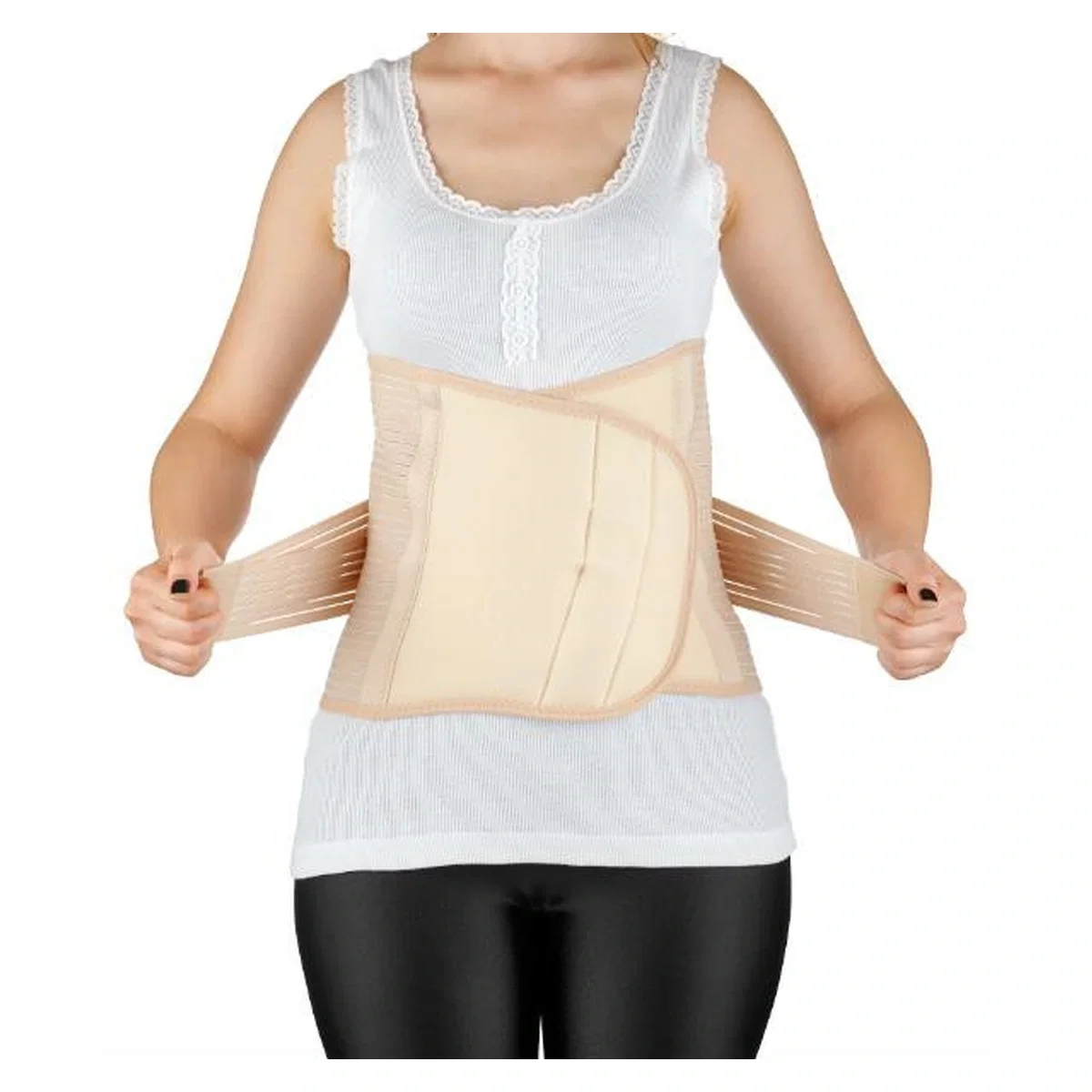 Centura abdominala post-natala reglabila Crem BabyJem Postpartum S-M [1]