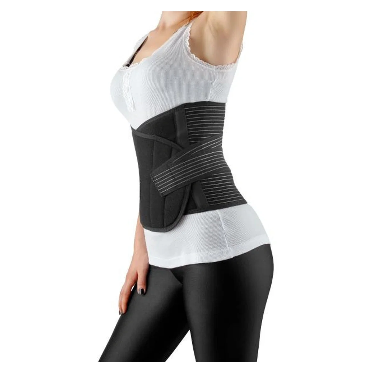Centura abdominala post-natala reglabila Negru BabyJem Postpartum [1]
