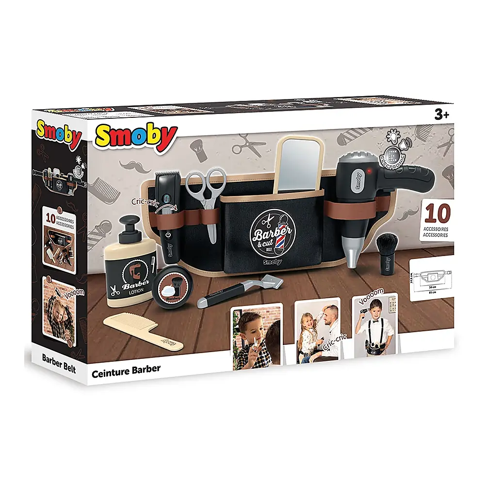 Centura frizer Smoby Barber and Cut negru cu accesorii 3 ani + [15]