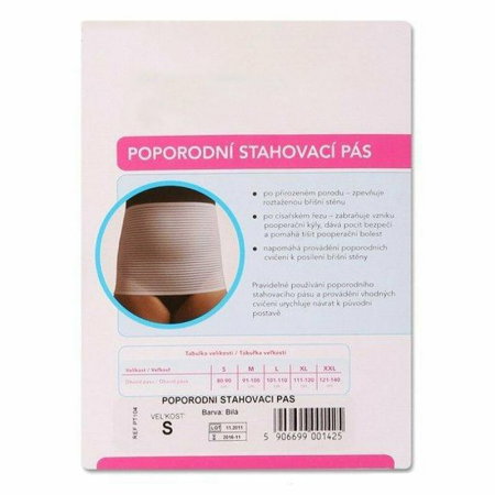 Centura reglabila, New Baby, Pentru perioada post-natala, Marimea L, Alb [2]