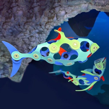 Clixo® joc magnetic de construit - Animalute marine ( 24 piese) [3]