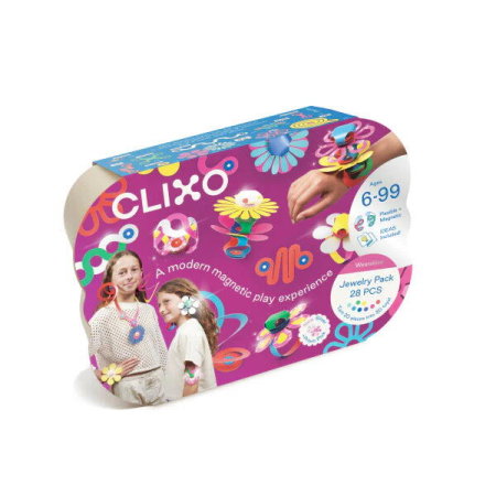 Clixo® joc magnetic de construit - Bijuterii colorate (28 piese) [5]