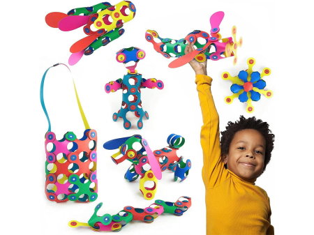 Clixo® joc magnetic de construit - Curcubeu (42 piese) [2]