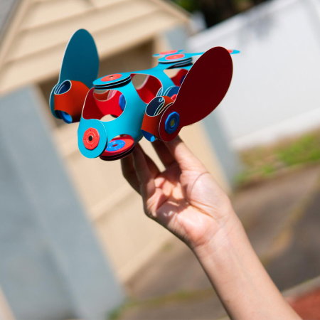 Clixo® joc magnetic de construit - Itsy Flamingo & Turcoaz (18 piese) [4]