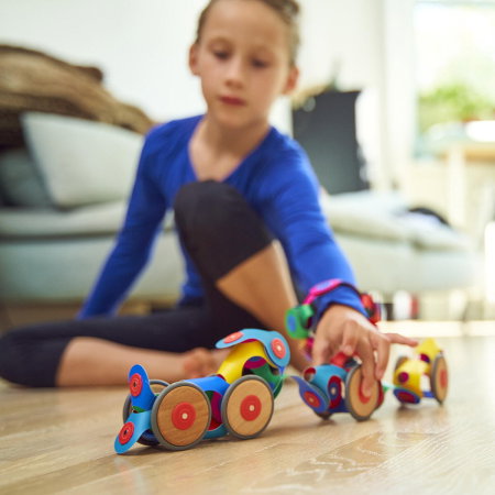 Clixo® joc magnetic de construit - Modele cu rotite (72 piese) [5]
