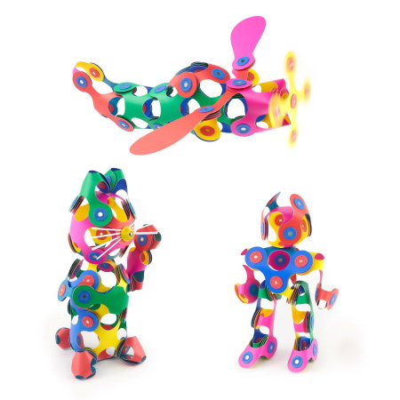 Clixo® joc magnetic de construit - Super Curcubeu (60 piese) [2]