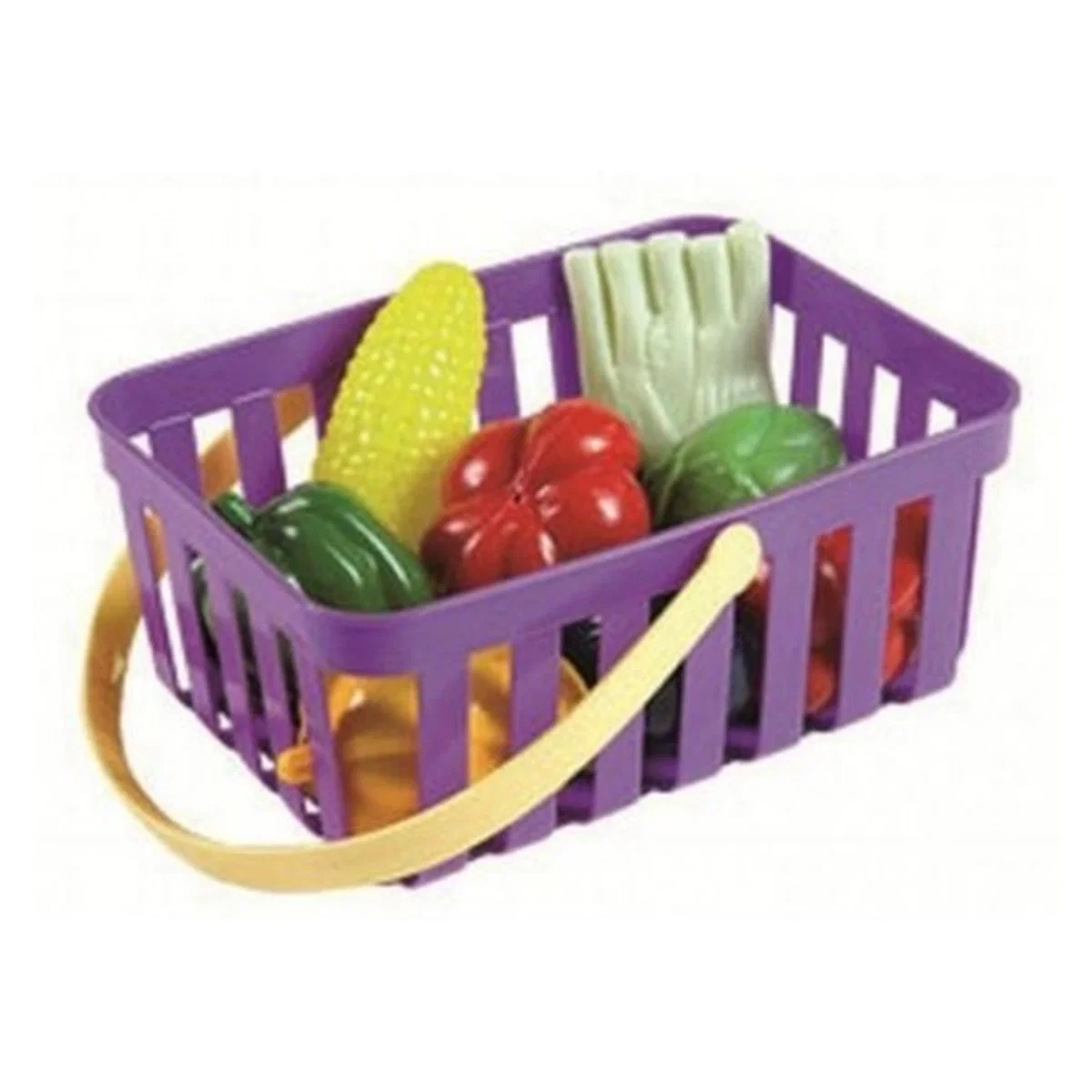 Fructe, legume, alimente - Cos cu 10 legume Androni Giocattoli