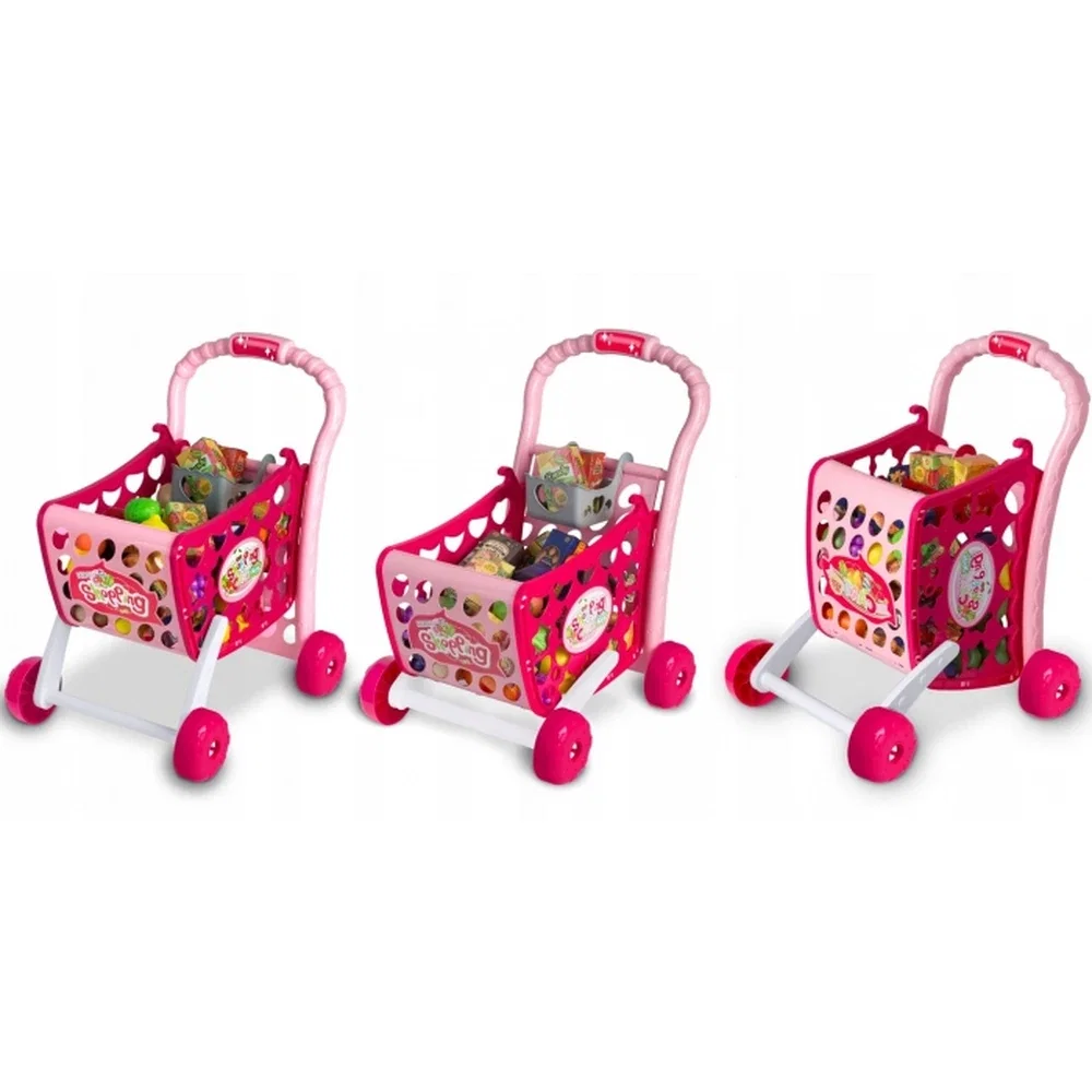 Cos de cumparaturi cu accesorii incluse Ricokids - Roz 3 ani+ [1]