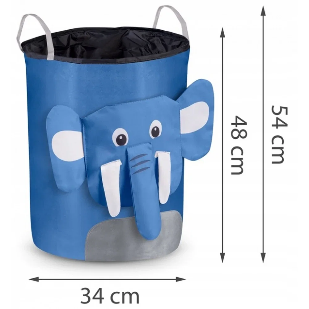 Cos mare pentru depozitarea jucariilor Nukido - Elefant albastru [6]
