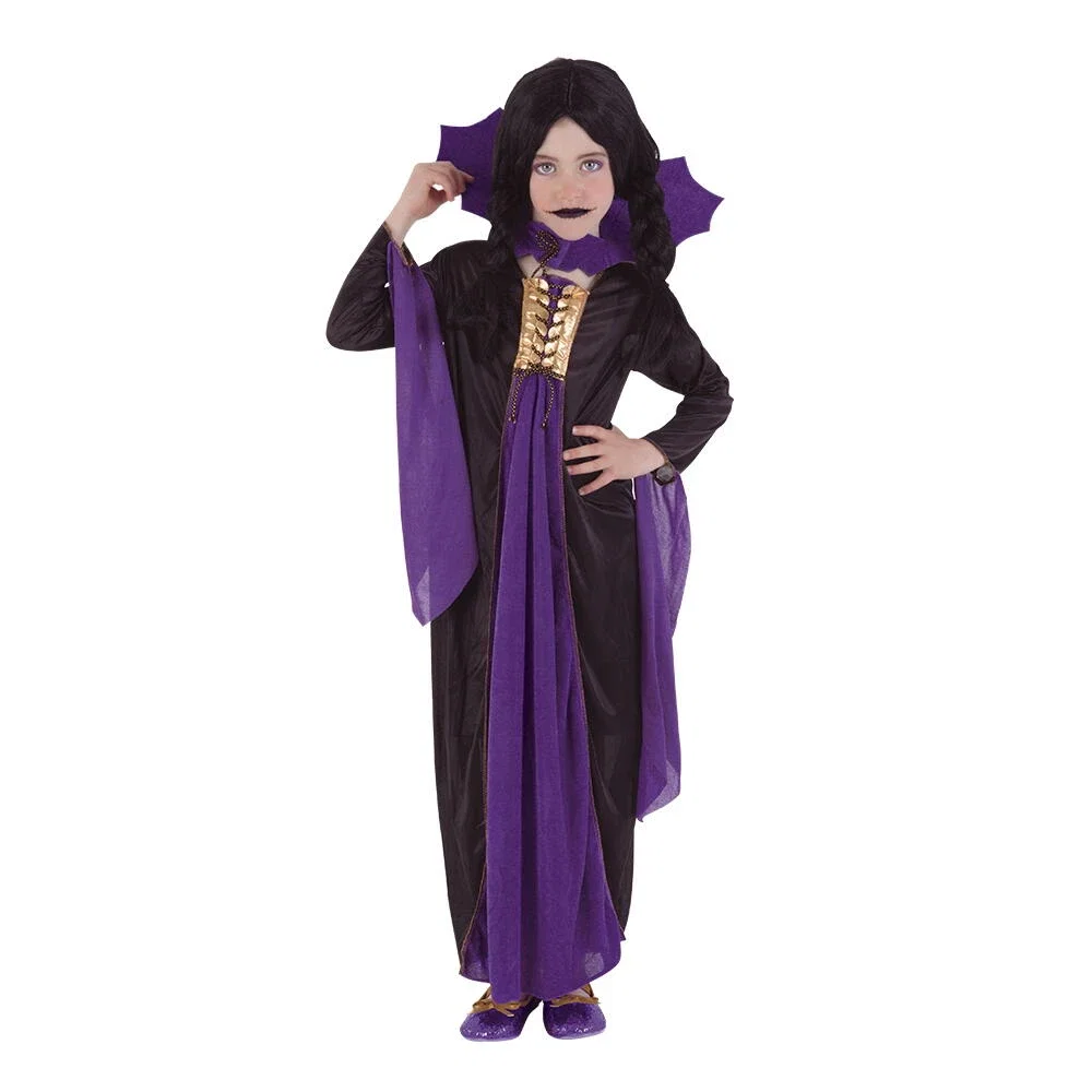 Costume carnaval copii - Costum de carnaval - Vampirita gotica (mov) Rubies 3 ani+