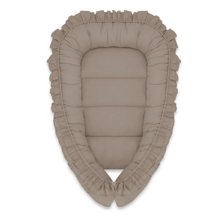 Somnul celor mici - Cosulet bebelus, MimiNu, Pentru dormit, Baby Nest 55 x 75 cm, Cu Volanase, Husa 100% bumbac, Din bumbac certificat Oeko