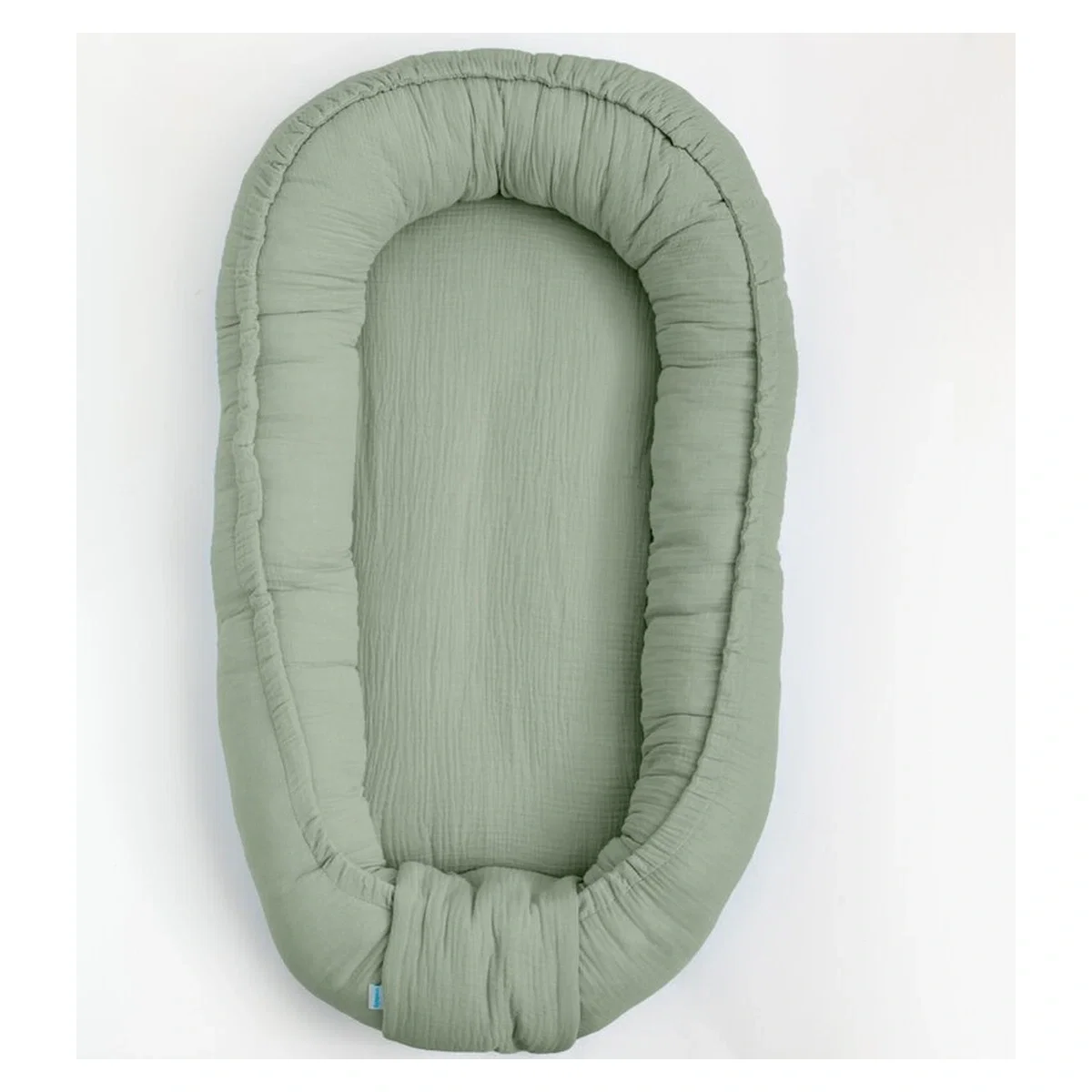 Cosulet bebelus, New Baby, Baby Nest 80 x 50 cm, Din muselina, Salvia 12 luni [2]