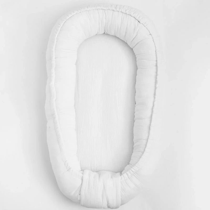 Cosulet bebelus, New Baby, Baby Nest 80 x 50 cm, muselina, White 12 luni [1]