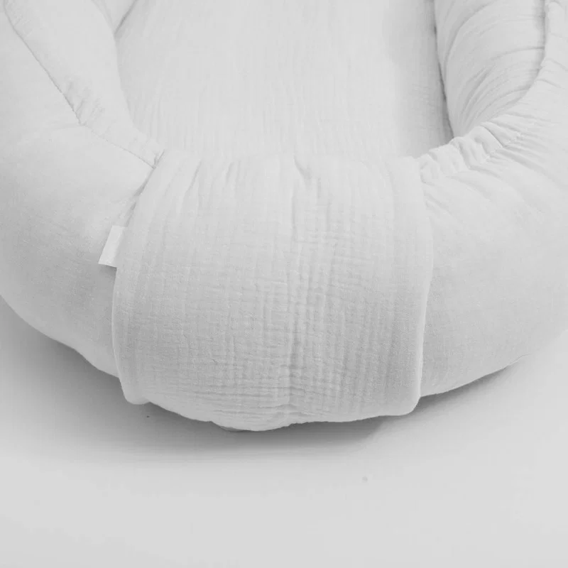 Cosulet bebelus, New Baby, Baby Nest 80 x 50 cm, muselina, White 12 luni [3]