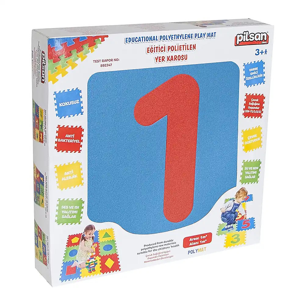 Covor puzzle cu cifre Pilsan Educational 3 ani + [4]