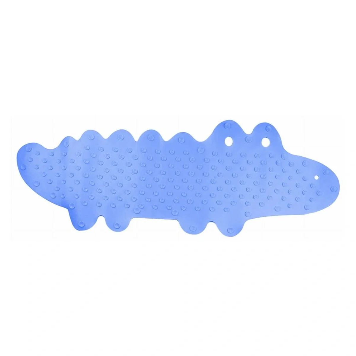 Covoras de baie, Bocioland, Antiderapant, Cu ventuze, Silicon, 33 x 90 cm, Crocodile Blue [3]
