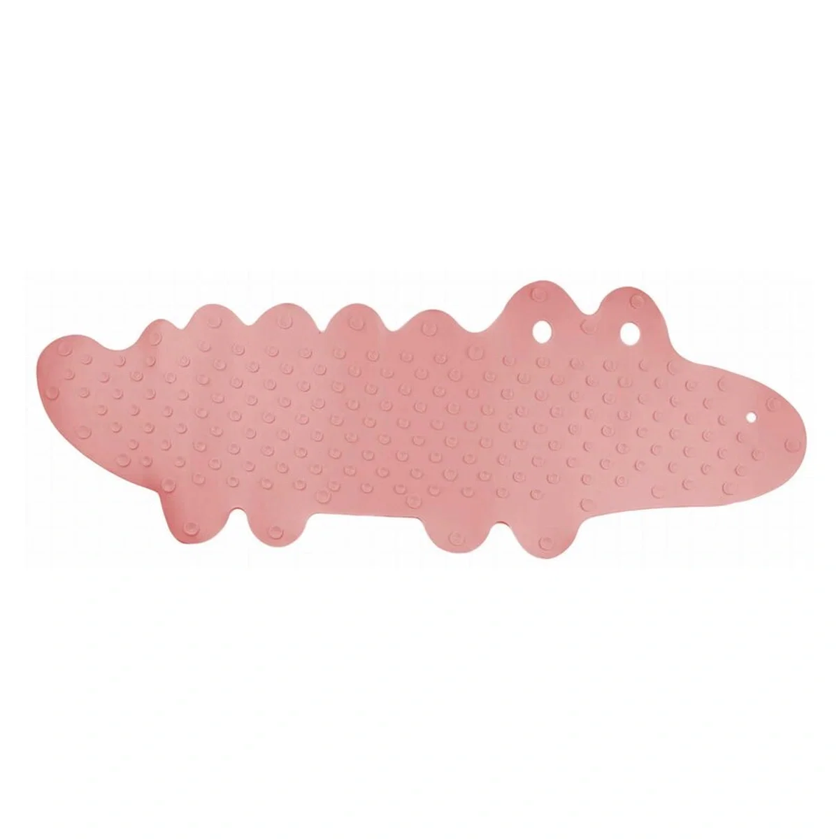 Covoras de baie, Bocioland, Antiderapant, Cu ventuze, Silicon, 33 x 90 cm, Crocodile Pink [2]