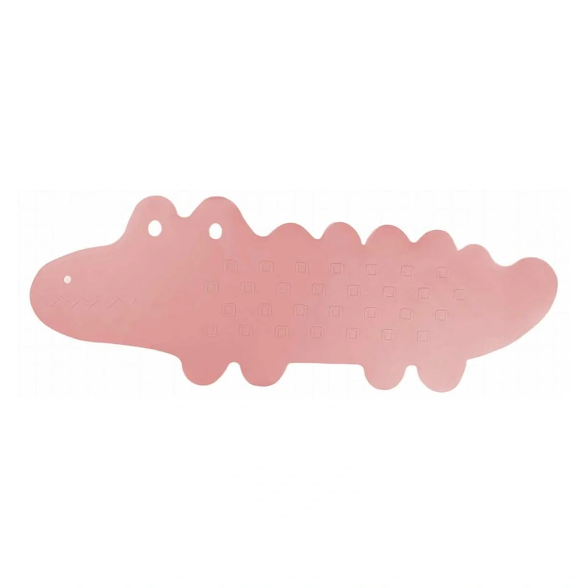Covoras de baie, Bocioland, Antiderapant, Cu ventuze, Silicon, 33 x 90 cm, Crocodile Pink [1]