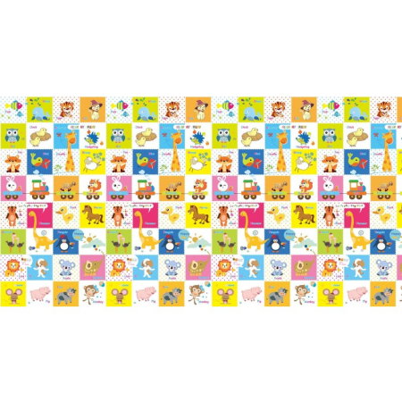 Covoras de joaca, Bocioland, Happy Day, Pliabil, Protectie impotriva loviturilor, Dimensiune mare, 200 x 150 cm, Cu [3]
