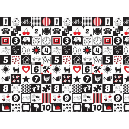 Covoras de joaca, Bocioland, Happy Day, Pliabil, Protectie impotriva loviturilor, Dimensiune mare, 200 x 150 cm, Cu [2]