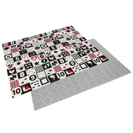 Saltelute si centre de activitati - Covoras de joaca, Bocioland, Honeycomb, Pliabil, Protectie impotriva loviturilor, Dimensiune mare, 200 x 150 cm, Cu