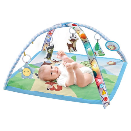 Jucarii bebelusi - Covoras de joaca cu lumini si melodii Chipolino Forest