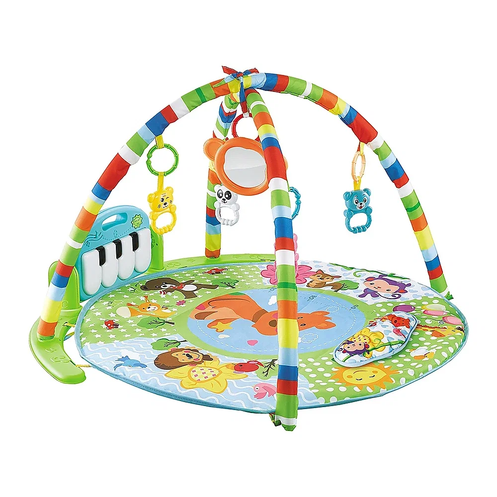 Jucarii bebelusi - Covoras de joaca cu pian Chipolino Happy Cangaroo, Blue