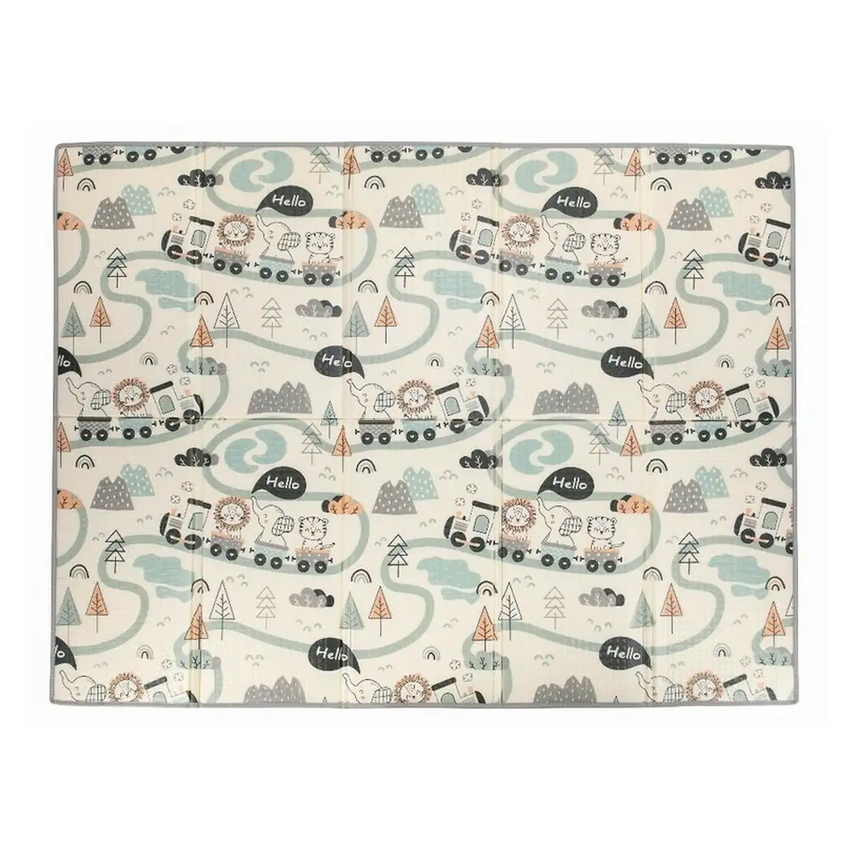 Covoras de joaca, FreeON, Magic Road, Cu doua fete, Pliabil, 200 x 150 cm, Multicolor 0 luni+ [2]